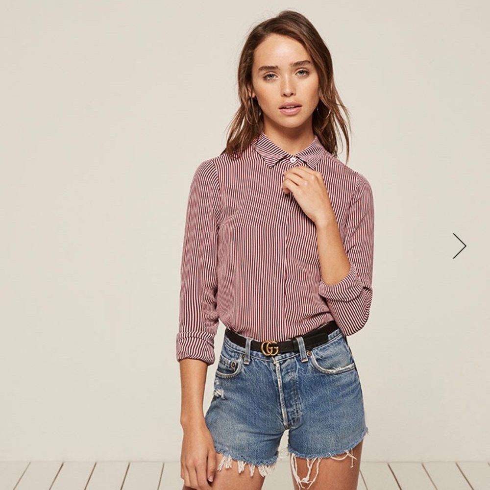 Reformation Violet Top